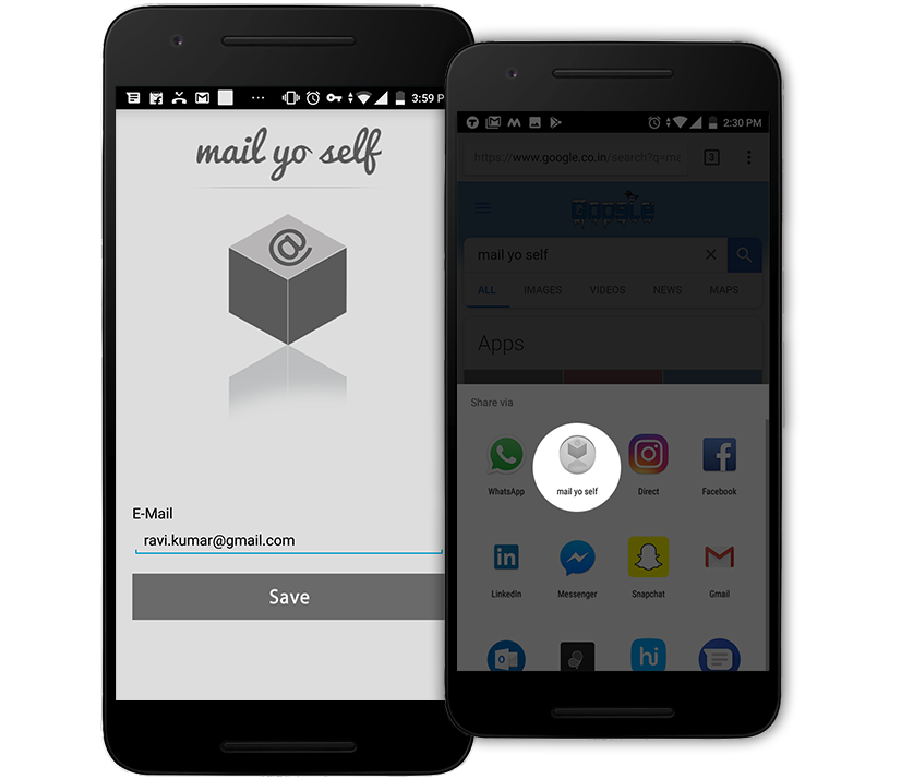 Mailyoself - Mail Yourself Everything