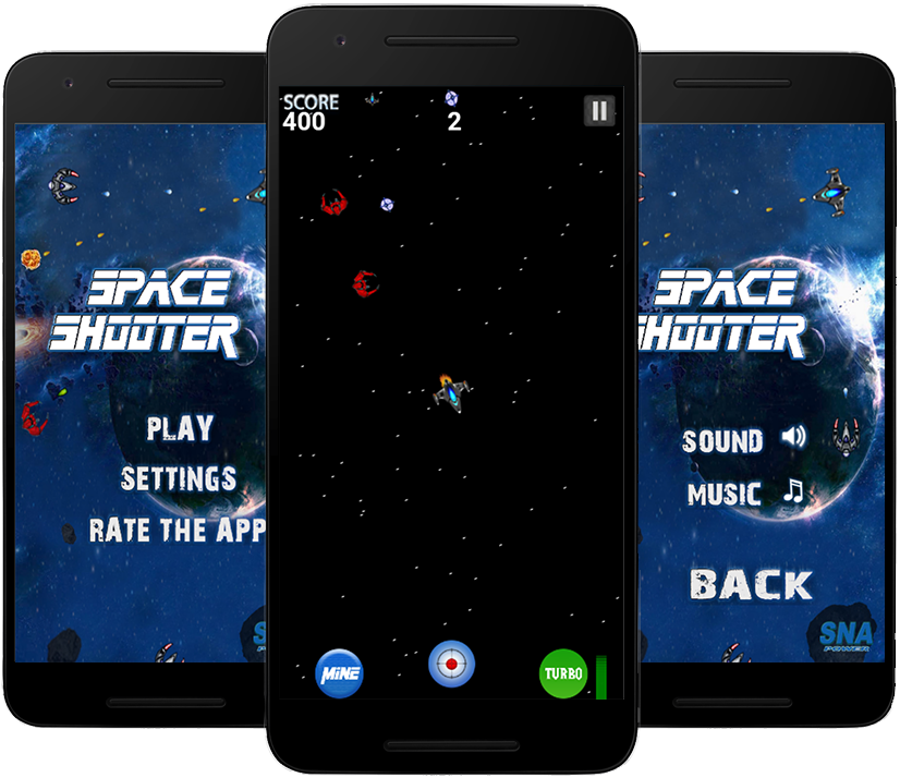 Space Shooter - Fly in the space, Steer n Shoot